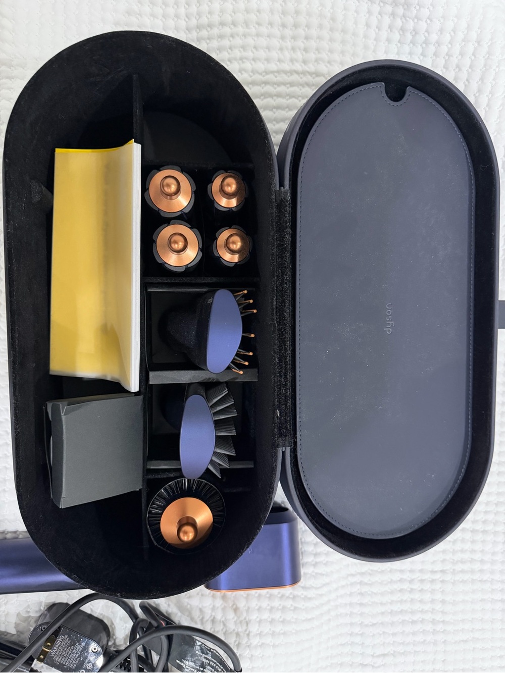 Dyson-compatible Hair Styling Attachment Set - Black & Purple
